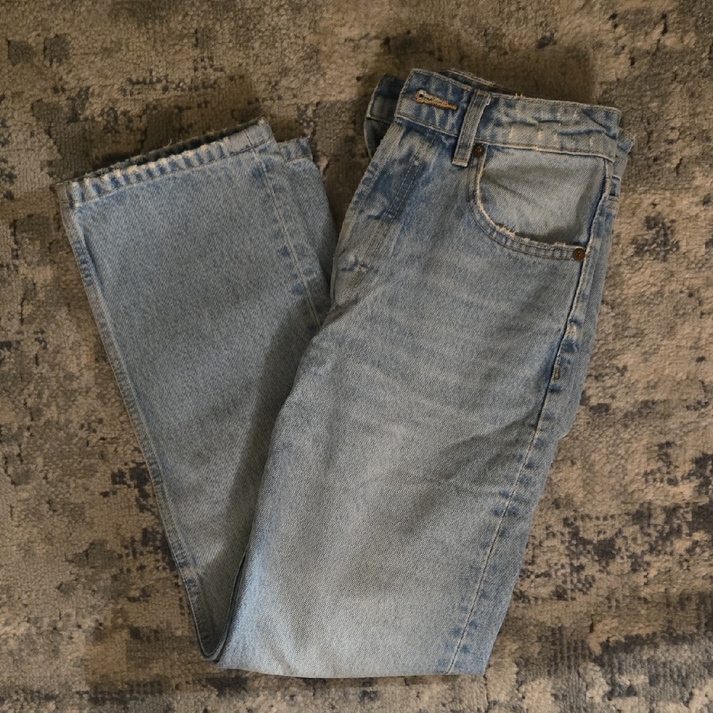 Zara Sky Blue Denim Pants